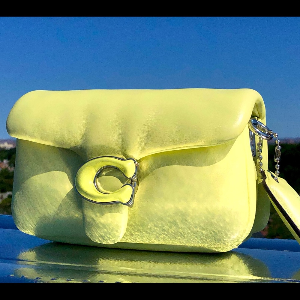 SOLD "Viral hit" Coach Pillow Tabby 18 crossbody purse in light green